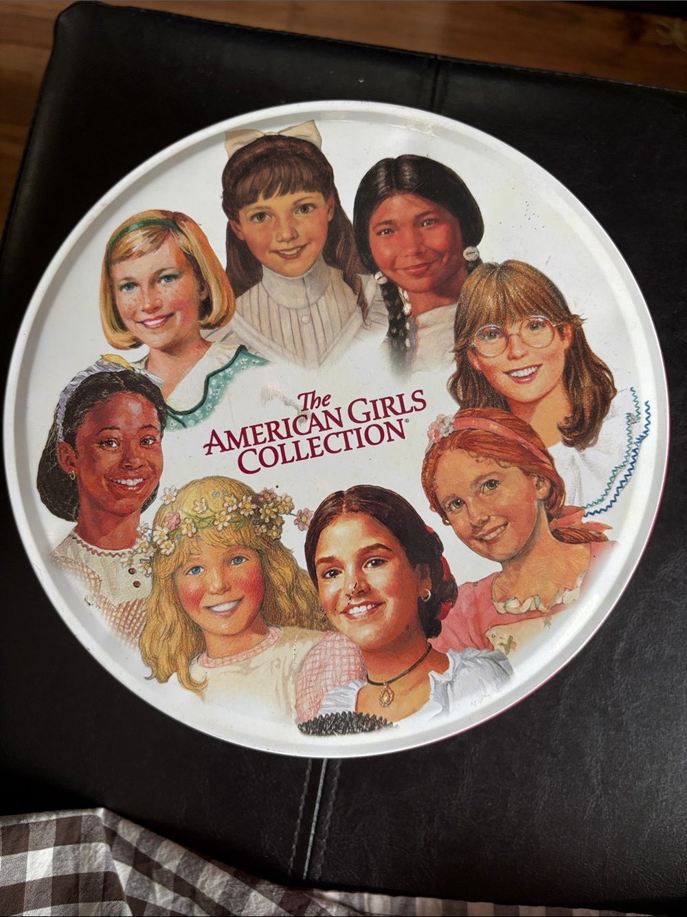 American Girl Decorative Party Tin - White